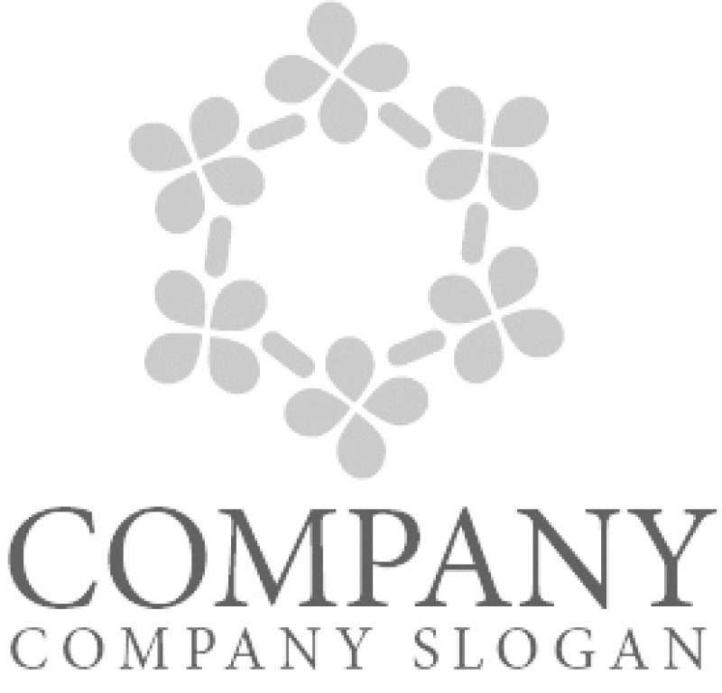 画像6: 花・四つ葉・輪・ロゴ・マークデザイン1198 (6)