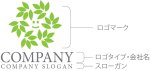 画像10: 葉・輪・顔・ロゴ・マークデザイン1200 (10)
