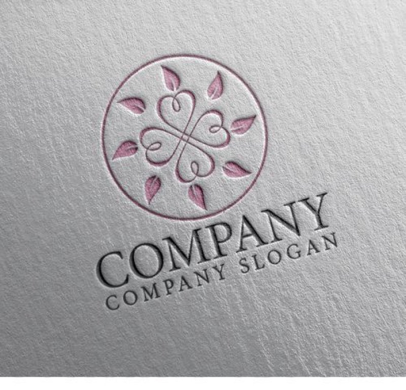 画像2: 花・ハート・輪・ロゴ・マークデザイン1203 (2)