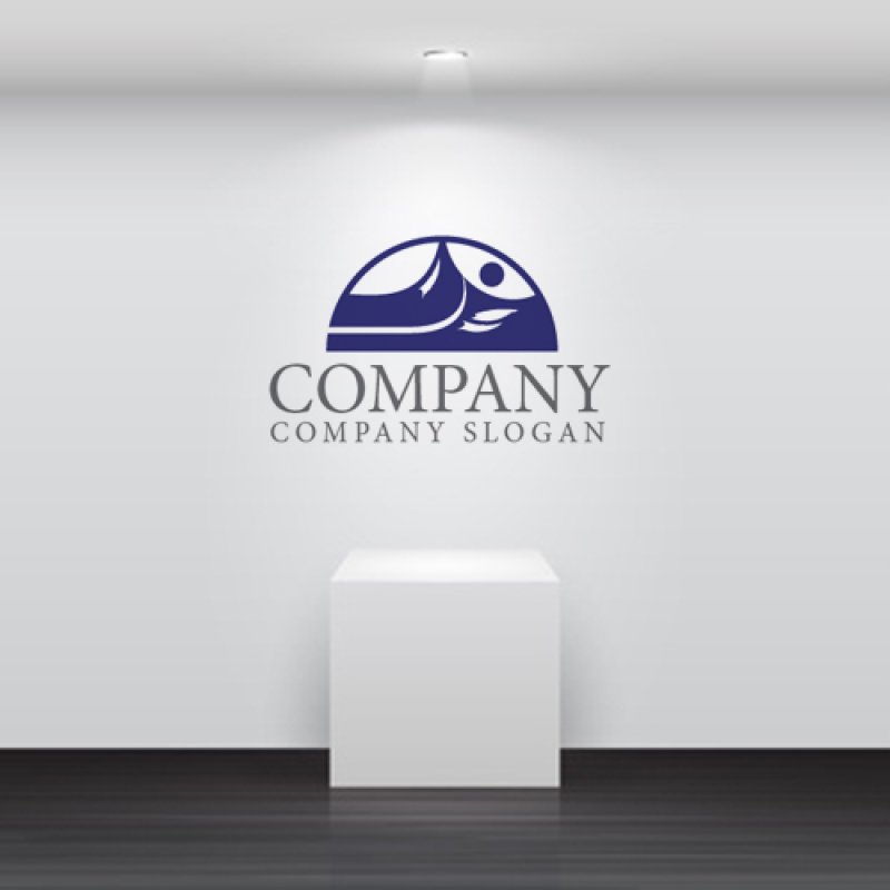 画像5: 太陽・山・道・ロゴ・マークデザイン1229 (5)