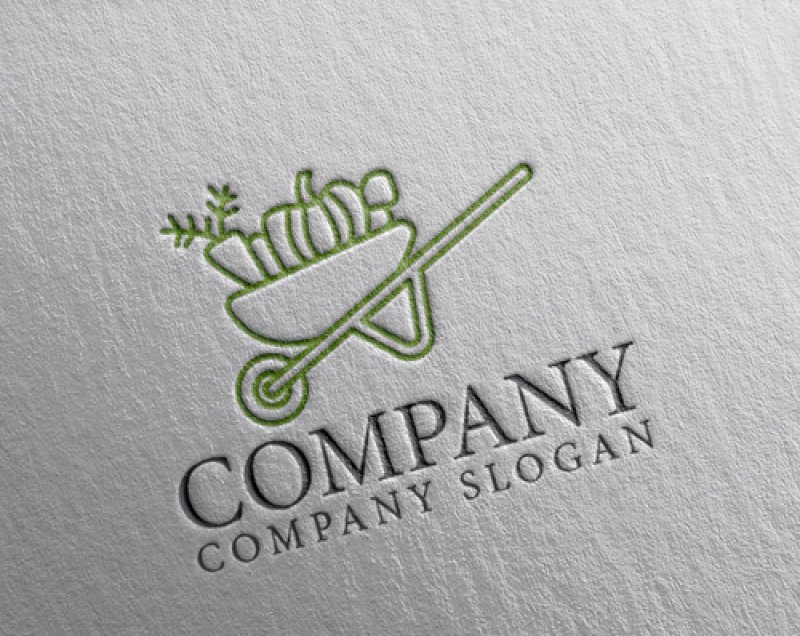 画像2: 手押し車・野菜・ロゴ・マークデザイン1238 (2)