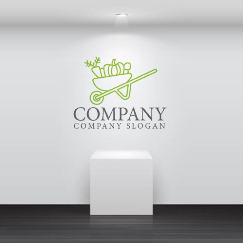 画像5: 手押し車・野菜・ロゴ・マークデザイン1238 (5)