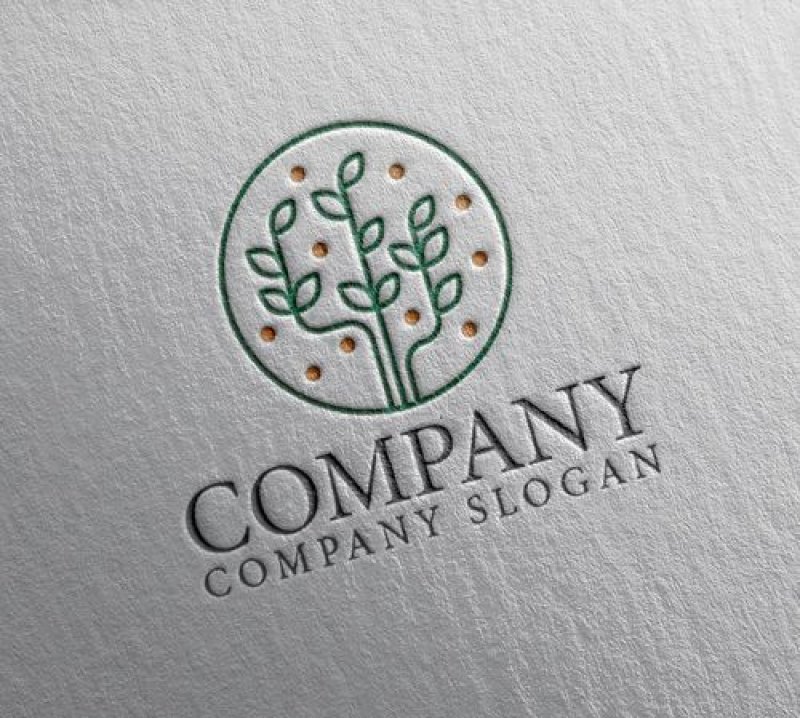 画像2: 葉・輪・ロゴ・マークデザイン1240 (2)