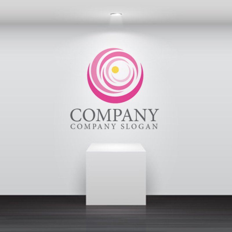 画像5: 花・輪・曲線・ロゴ・マークデザイン1250 (5)