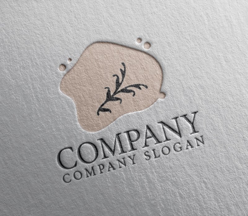 画像2: 葉・安らぎ・曲線・ロゴ・マークデザイン1253 (2)