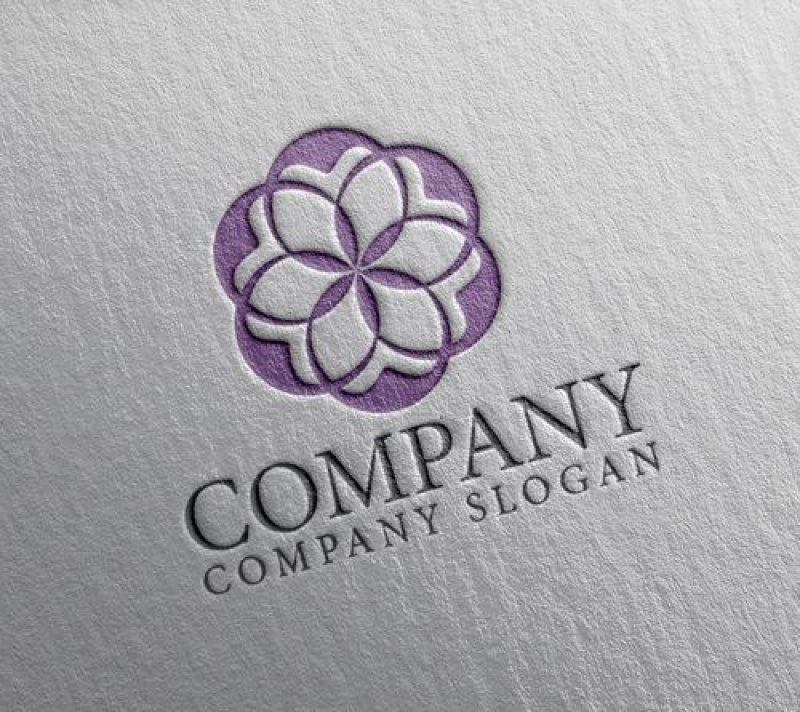 画像2: 花・輪・紋・ロゴ・マークデザイン1255 (2)