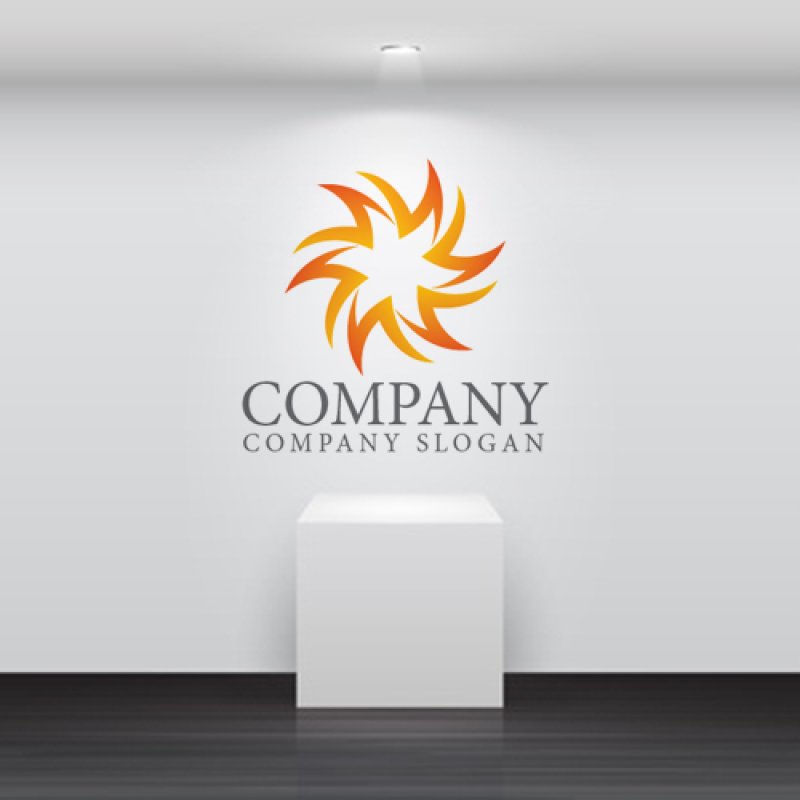 画像5: 太陽・グラデーション・炎・ロゴ・マークデザイン1256 (5)