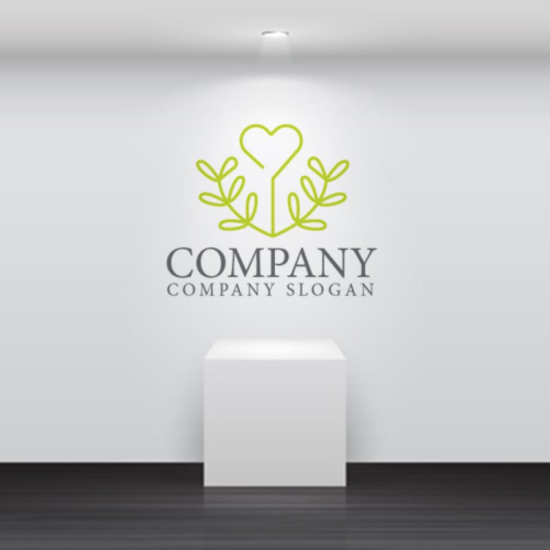 画像4: 葉・ハート・成長・ロゴ・マークデザイン1260 (4)