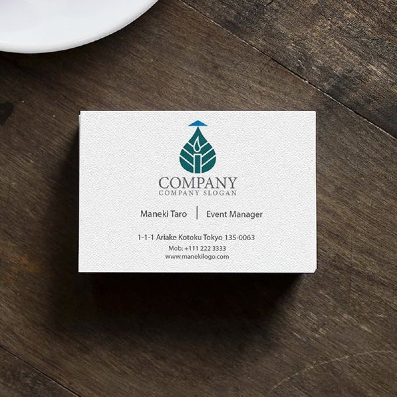 画像4: 葉・ロウソク・ロゴ・マークデザイン1261 (4)