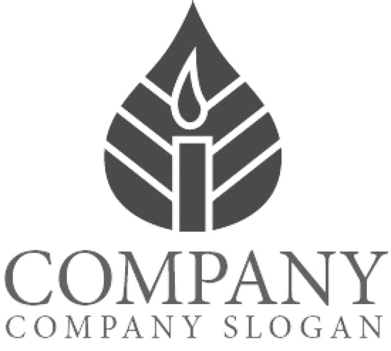 画像6: 葉・ロウソク・ロゴ・マークデザイン1261 (6)