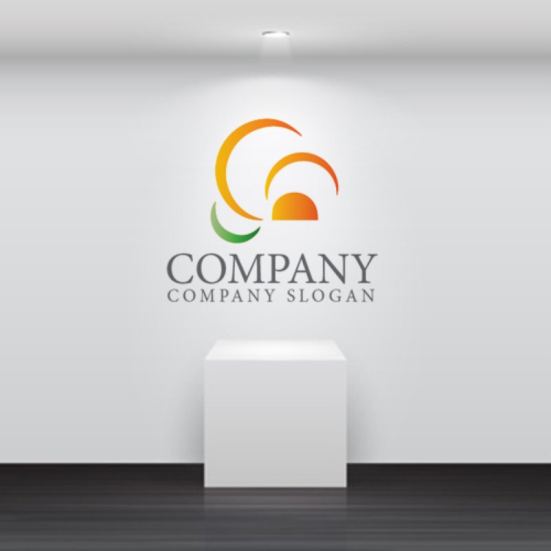 画像5: 太陽・輪・日の出・ロゴ・マークデザイン1264 (5)