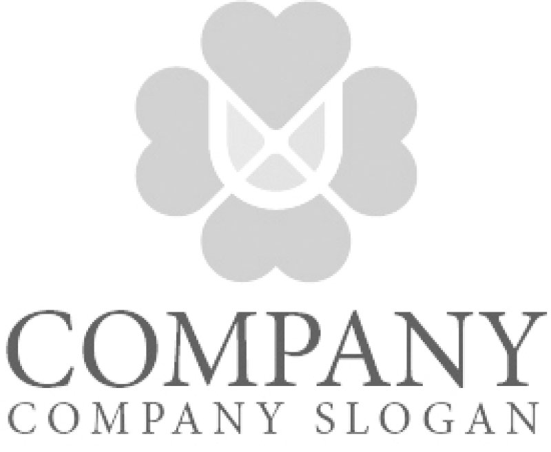 画像6: 葉・U・四つ葉・アルファベット・ロゴ・マークデザイン1267 (6)