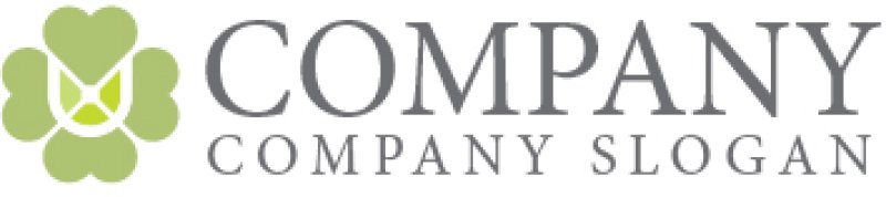 画像7: 葉・U・四つ葉・アルファベット・ロゴ・マークデザイン1267 (7)