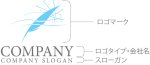 画像10: 風・羽・ペン・ロゴ・マークデザイン1269 (10)