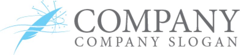 画像7: 風・羽・ペン・ロゴ・マークデザイン1269 (7)