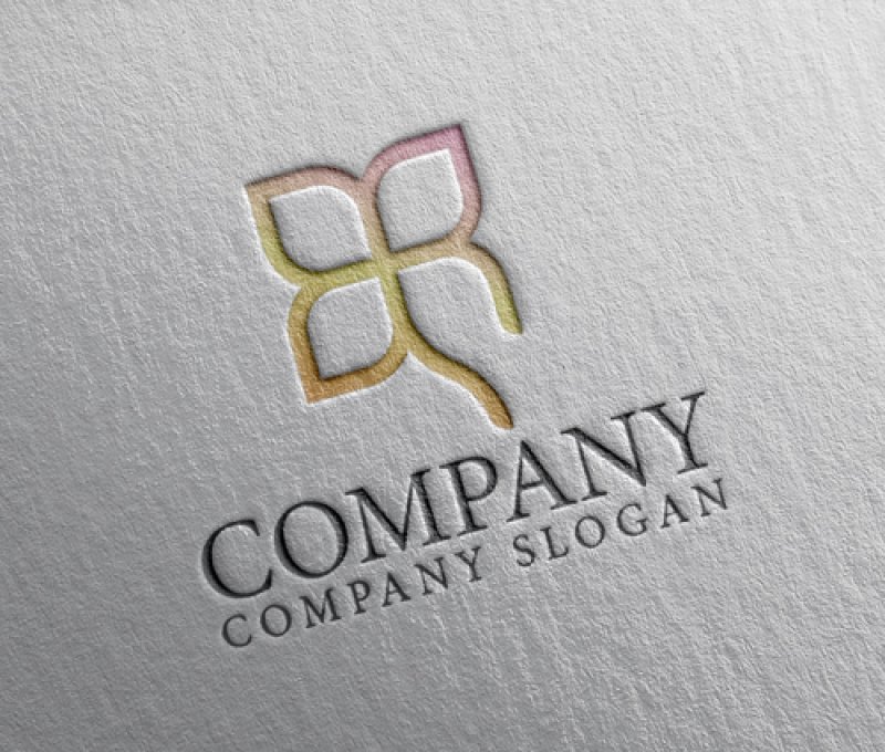 画像2: 四つ葉・B・R・グラデーション・ロゴ・マークデザイン1271 (2)