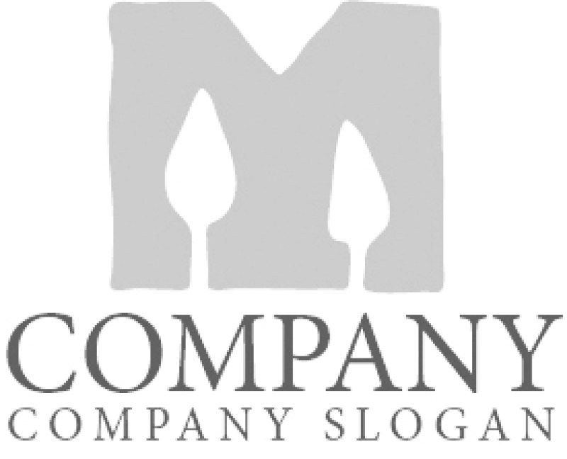 画像6: 木・M・アルファベット・ロゴ・マークデザイン1273 (6)