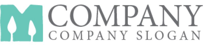 画像7: 木・M・アルファベット・ロゴ・マークデザイン1273 (7)