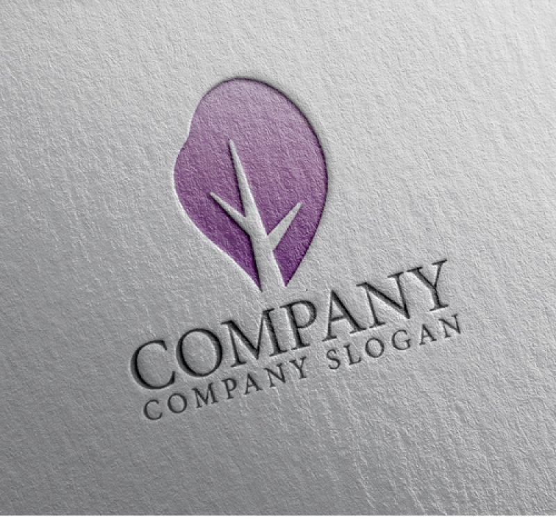 画像2: 木・花びら・グラデーション・ロゴ・マークデザイン1278 (2)