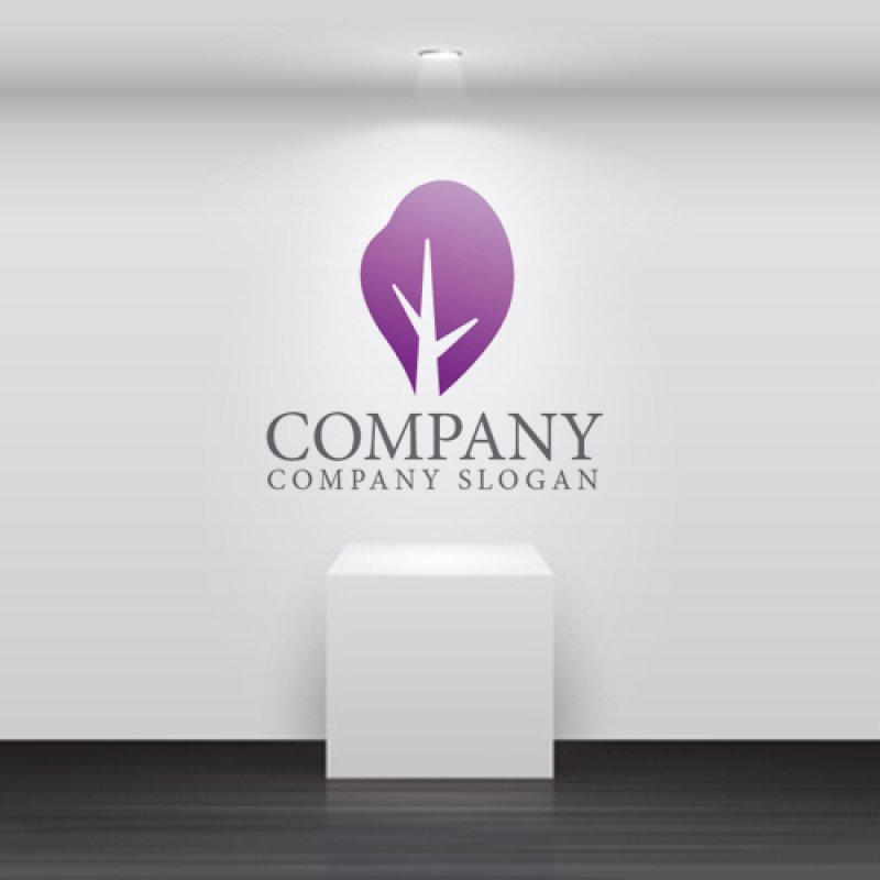 画像5: 木・花びら・グラデーション・ロゴ・マークデザイン1278 (5)