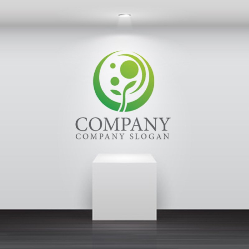 画像5: 輪・葉・成長・グラデーション・ロゴ・マークデザイン1281 (5)