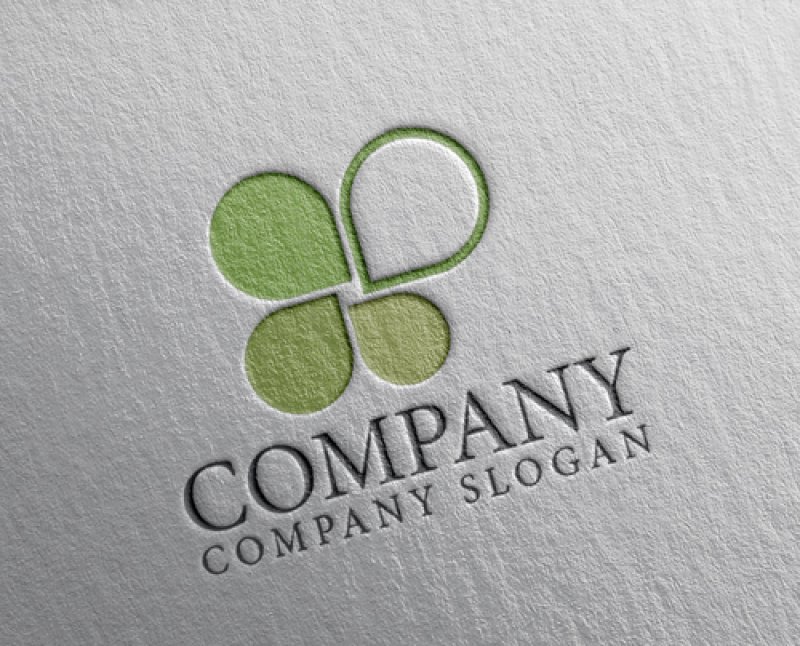 画像2: 四つ葉・葉・成長・ロゴ・マークデザイン1285 (2)