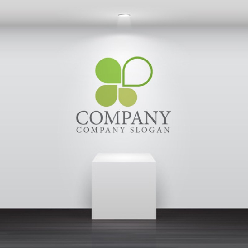 画像5: 四つ葉・葉・成長・ロゴ・マークデザイン1285 (5)