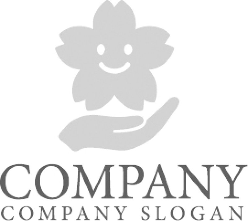 画像6: 花・サクラ・笑顔・手・ケアサービス・ロゴ・マークデザイン1295 (6)