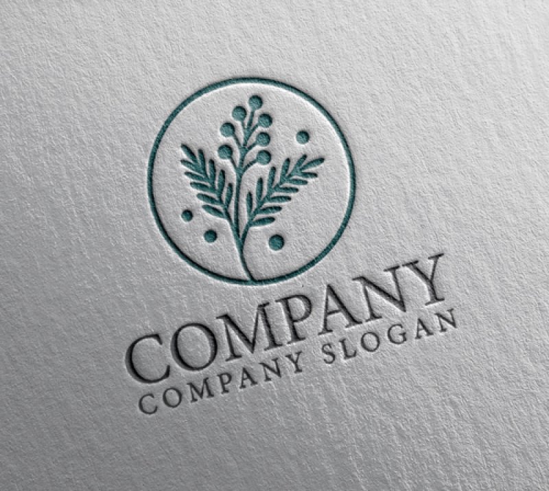 画像2: ミモザ・輪・花・ロゴ・マークデザイン1296 (2)