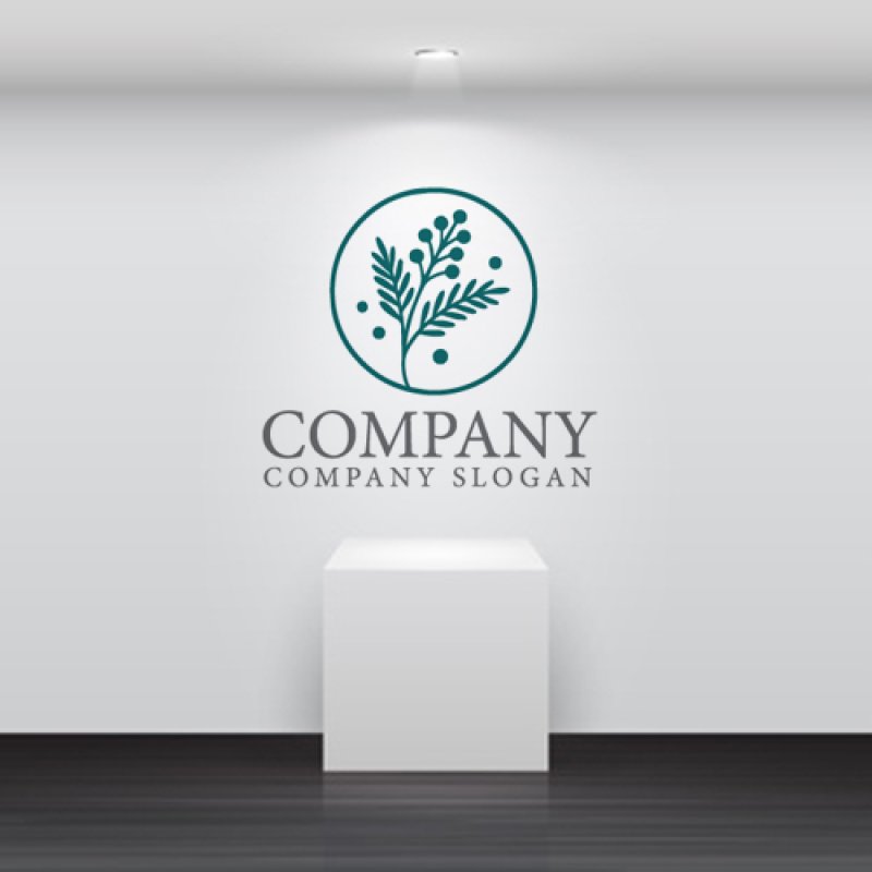 画像5: ミモザ・輪・花・ロゴ・マークデザイン1296 (5)