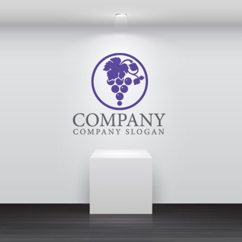 画像5: ぶどう・輪・葉・ロゴ・マークデザイン1298 (5)