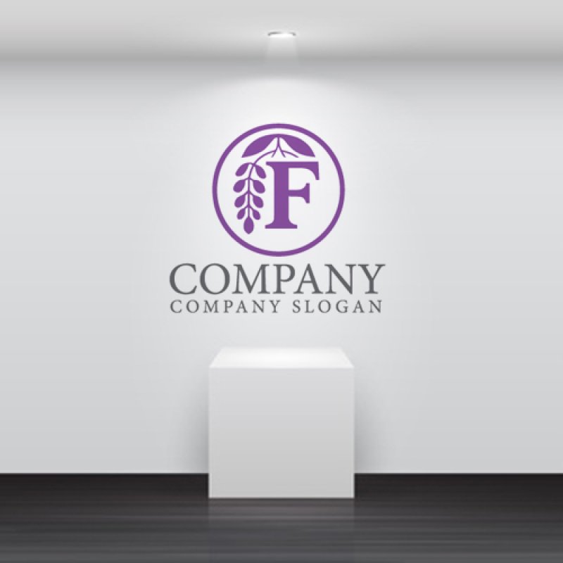 画像5: 藤・F・輪・アルファベット・ロゴ・マークデザイン1299 (5)