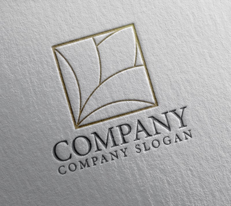 画像2: 花・四角・アイリス・曲線・L・グラデーション・ロゴ・マークデザイン1300 (2)