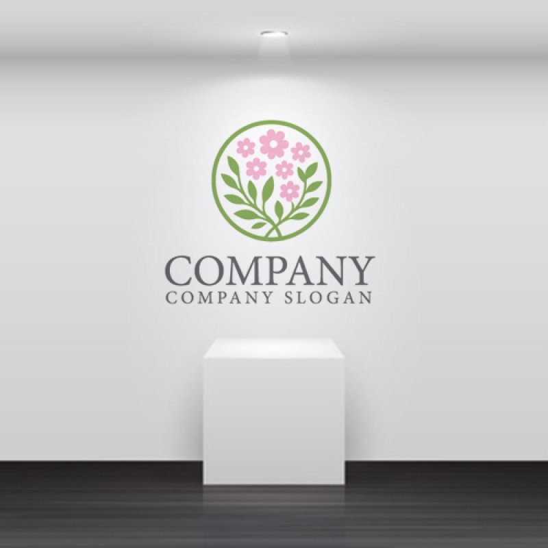 画像5: 花・輪・葉・ロゴ・マークデザイン1306 (5)