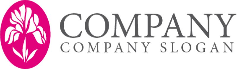 画像2: 花・アイリスロゴ・マークデザイン130 (2)