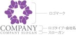 画像10: 花・六角形・蝶・集合・ロゴ・マークデザイン1312 (10)