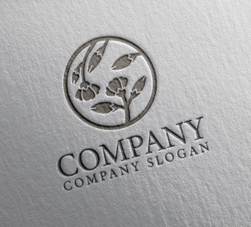 画像2: 花・輪・和風・つぼみ・ロゴ・マークデザイン1313 (2)