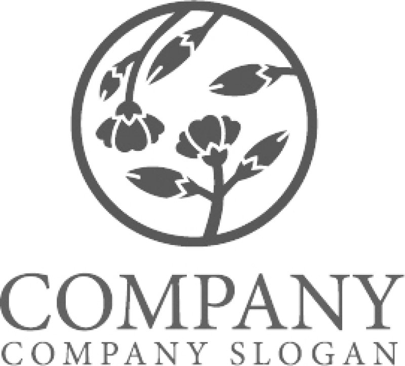 画像6: 花・輪・和風・つぼみ・ロゴ・マークデザイン1313 (6)