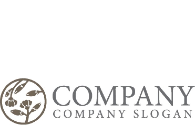 画像7: 花・輪・和風・つぼみ・ロゴ・マークデザイン1313 (7)