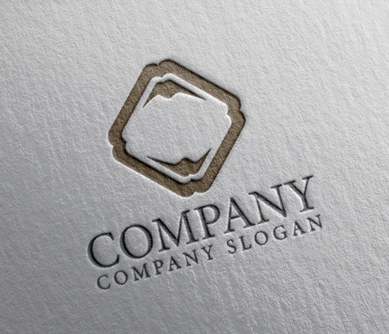 画像2: 山・富士・和風・四角・ロゴ・マークデザイン1317 (2)