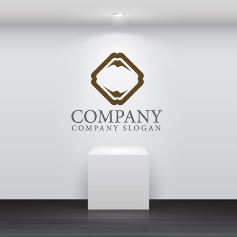 画像5: 山・富士・和風・四角・ロゴ・マークデザイン1317 (5)