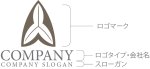 画像10: 葉・笹・和風・三角形・矢・ロゴ・マークデザイン1323 (10)