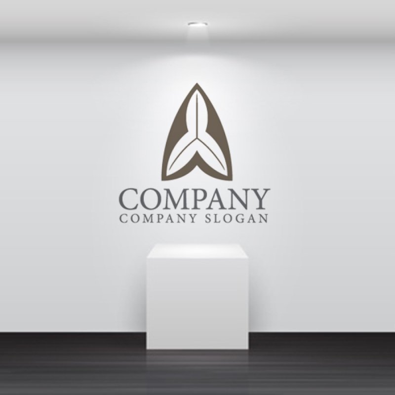 画像5: 葉・笹・和風・三角形・矢・ロゴ・マークデザイン1323 (5)