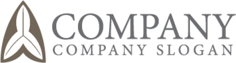 画像7: 葉・笹・和風・三角形・矢・ロゴ・マークデザイン1323 (7)