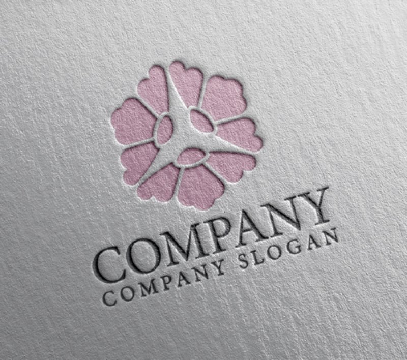 画像2: 花・六角形・花びら・ロゴ・マークデザイン1325 (2)