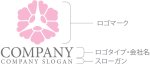 画像10: 花・六角形・花びら・ロゴ・マークデザイン1325 (10)