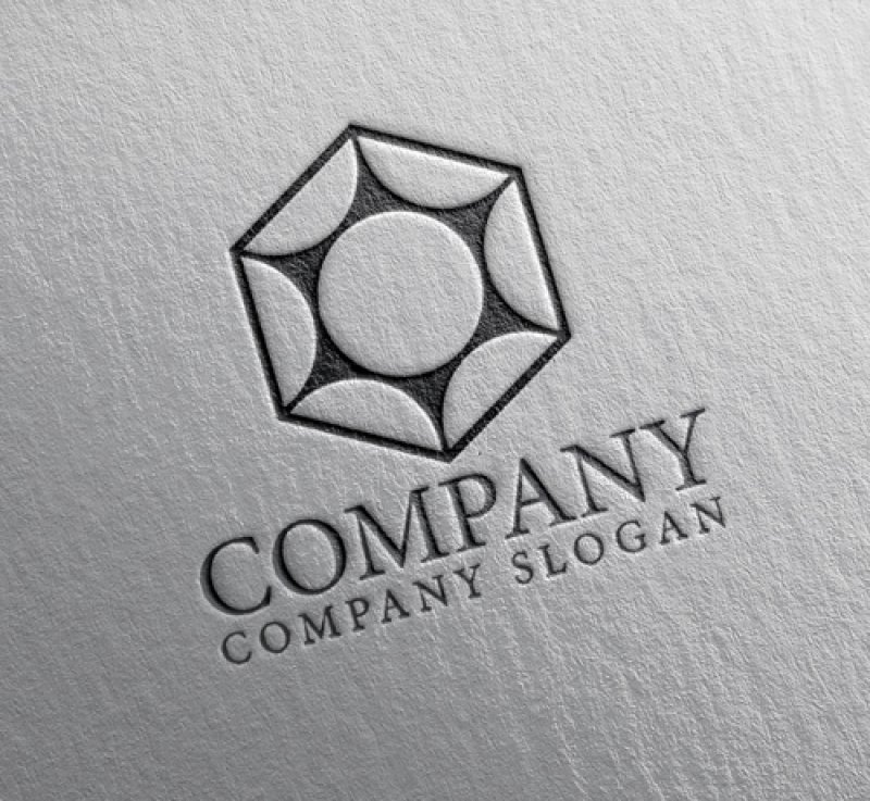 画像2: 太陽・六角形・輪・輝き・ロゴ・マークデザイン1326 (2)