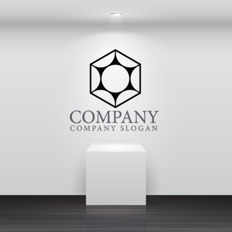 画像5: 太陽・六角形・輪・輝き・ロゴ・マークデザイン1326 (5)