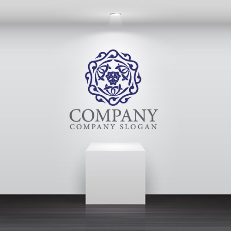 画像5: 花・つる・輪・和風・文様・ロゴ・マークデザイン1329 (5)