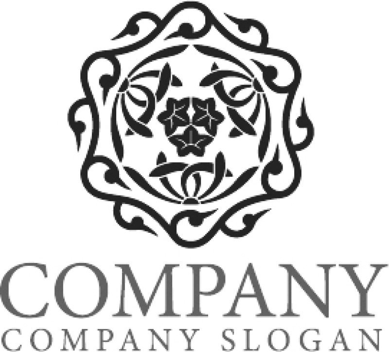 画像6: 花・つる・輪・和風・文様・ロゴ・マークデザイン1329 (6)